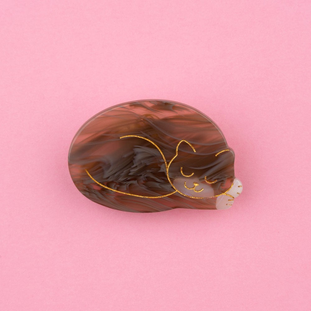 Coucou Suzette】Sleeping Cat Hair Clip 眠っている猫ヘアクリップ