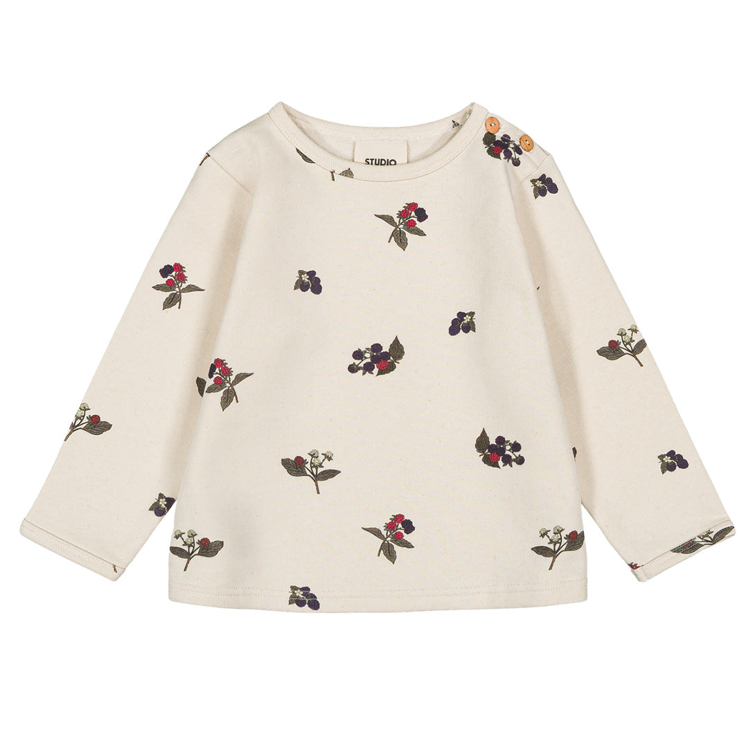 STUDIO BOHEME】NOÉ SWEAT-SHIRT ECRU/BLACKBERRIES スウェット