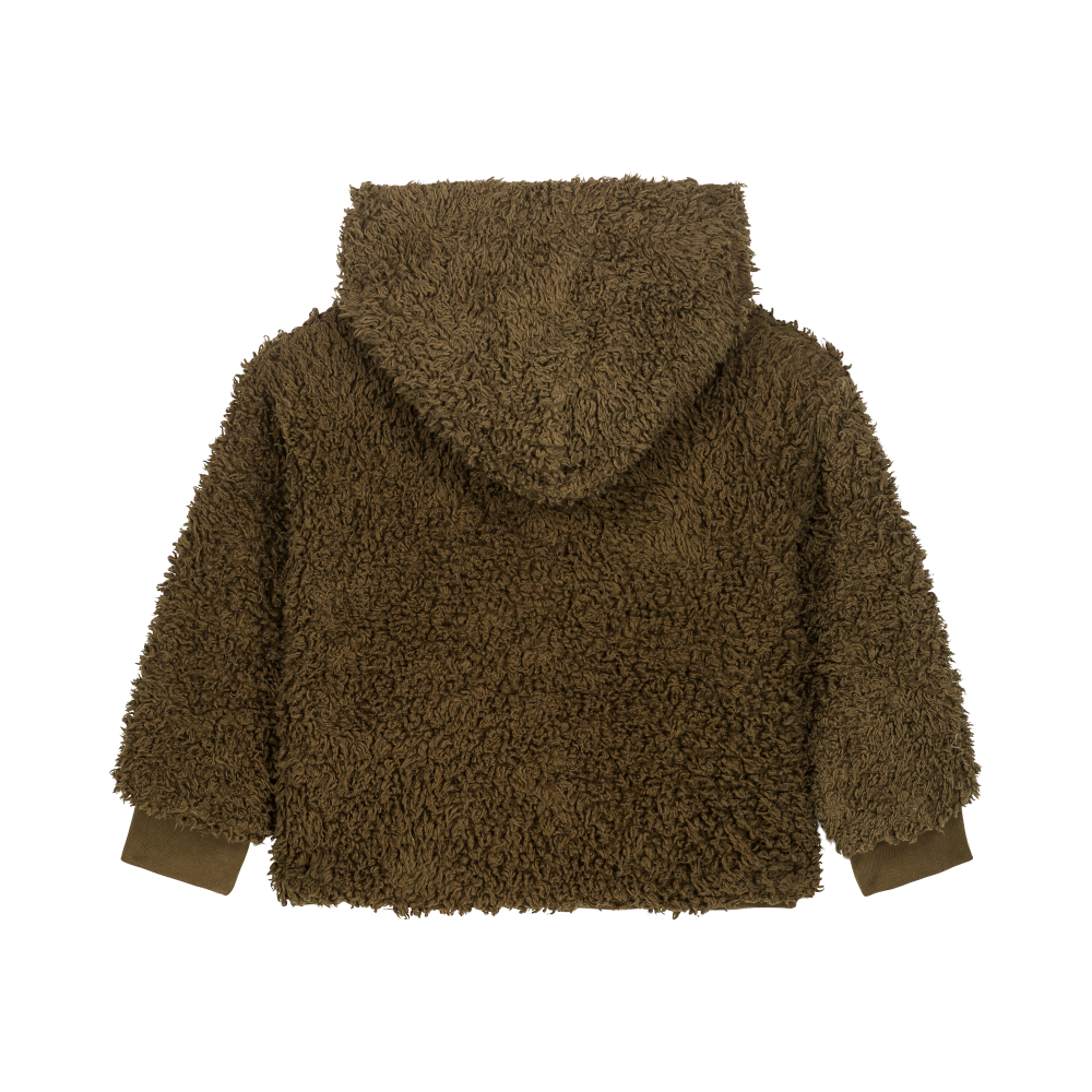 STUDIO BOHEME】FRIO COAT - DEEP GREEN Print APPLES inside