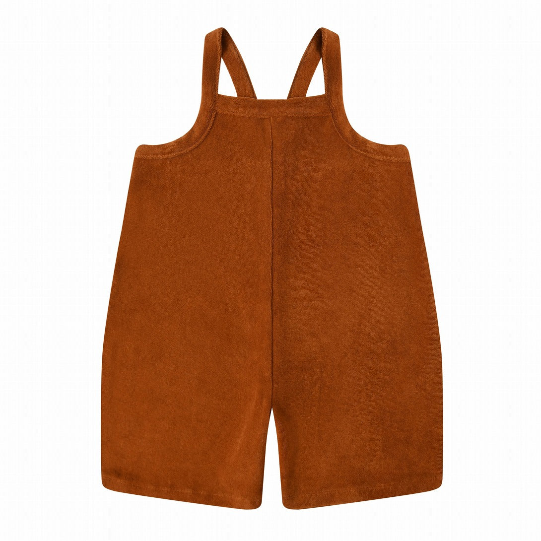 organic zoo】【30%OFF】Terracotta Terry Cropped Dungarees
