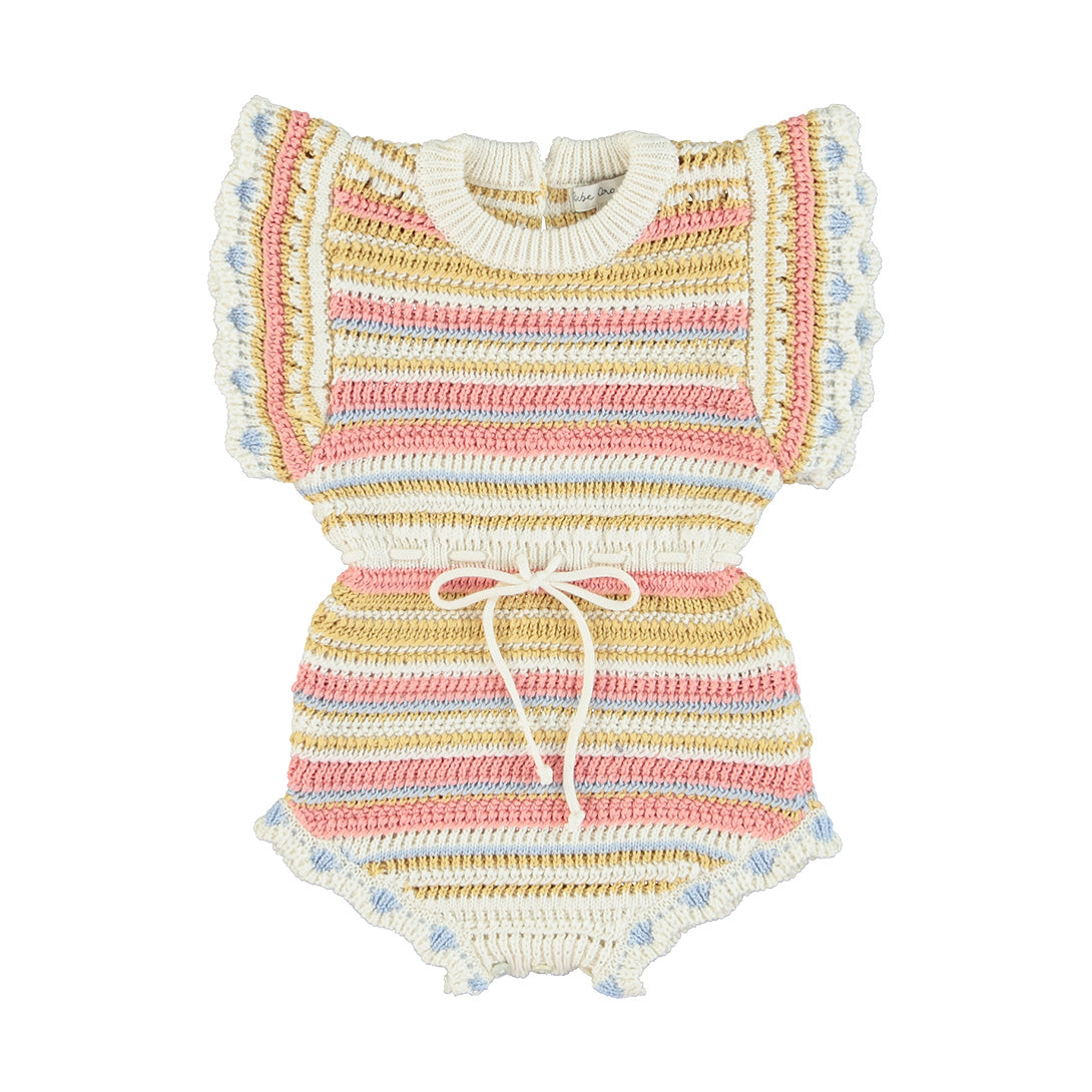 Bebe Organic】【40%OFF】Paloma Romper Midsummer ロンパース 12m,18m,24m |  Coucoubebe/ククベベ