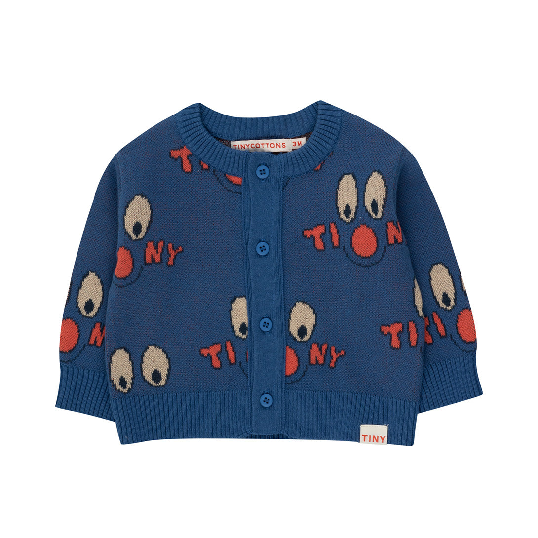 CLOWNS BABY CARDIGAN azure カーディガン 12m,18m,24m