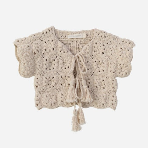 son and daughter】Alba Crochet Vest ベスト 6-12m,1-2y,3-4y 