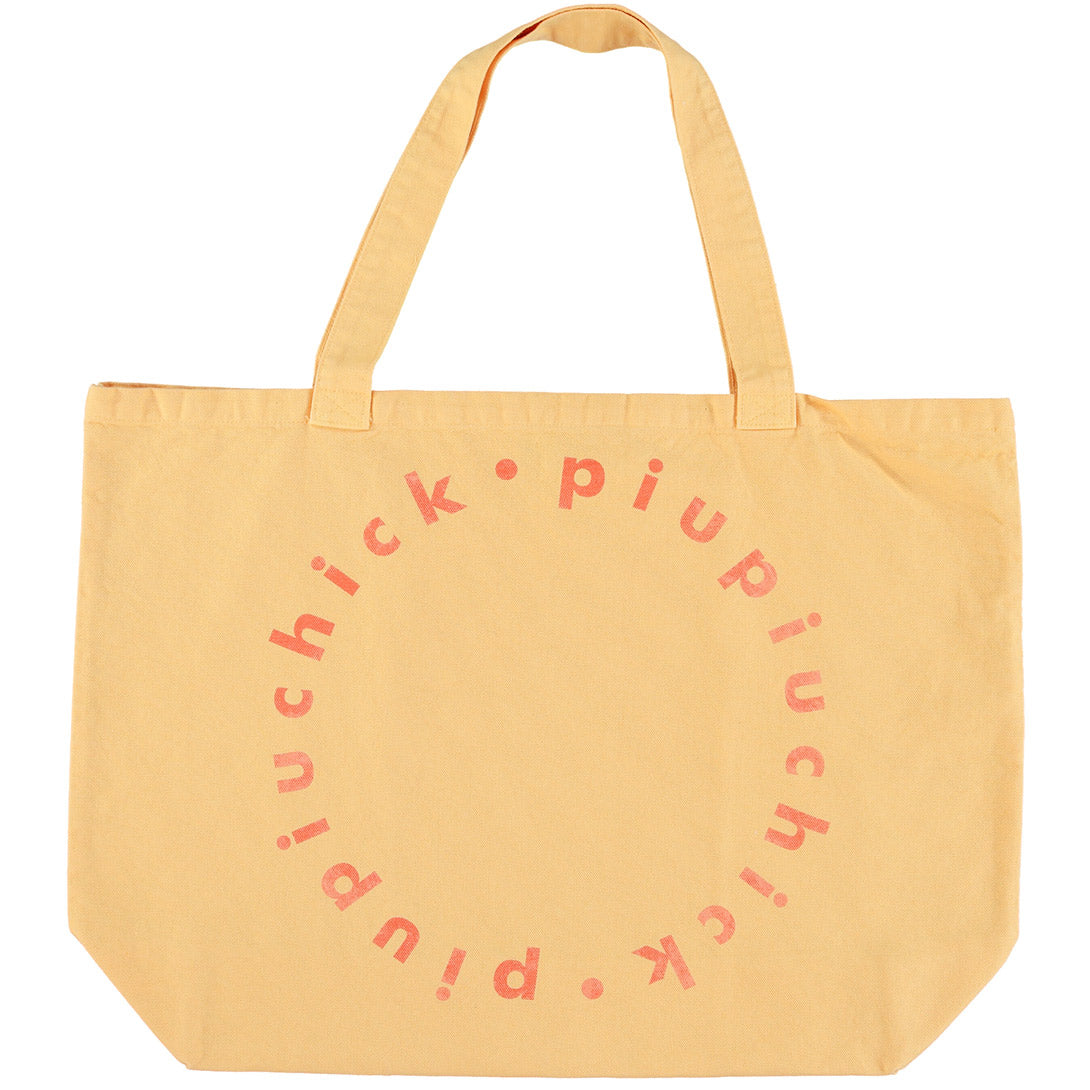 piupiuchick】【40％off】XL LOGO BAG | YELLOW ビッグトートロゴ