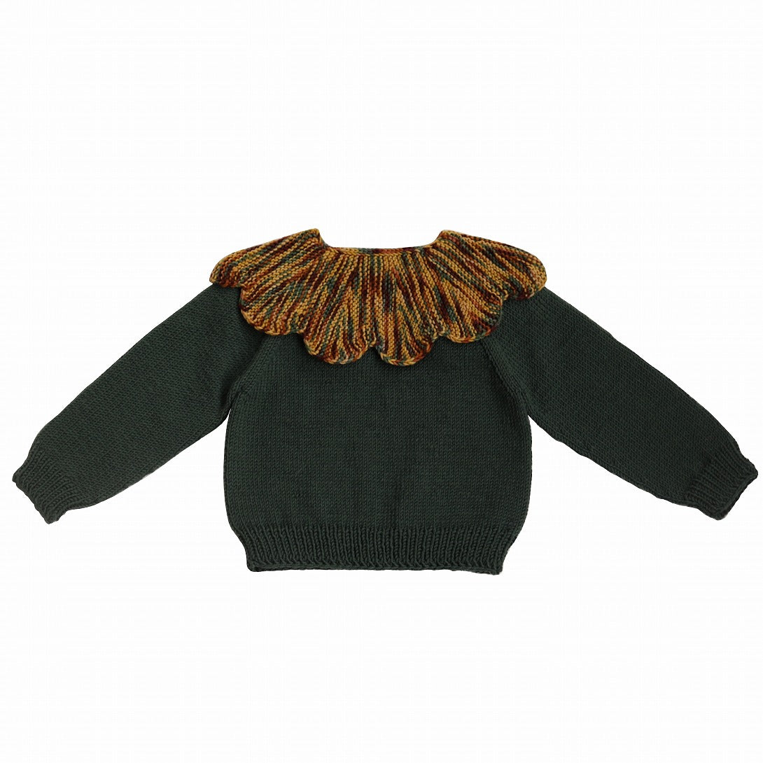 【Kalinka】Daisy Sweater Pine セーター 2y,3y  | Coucoubebe/ククベベ