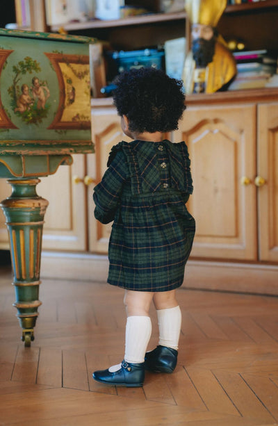 【LOIR Paris】Robe NINON TARTAN OVERSHIRT ワンピース 18m,24m,36m（Sub Image-9） | Coucoubebe/ククベベ