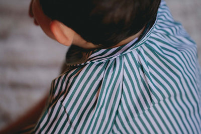 【LOIR Paris】Chemise CEZANNE GREEN STRIPES シャツ 18m,24m,36m（Sub Image-8） | Coucoubebe/ククベベ