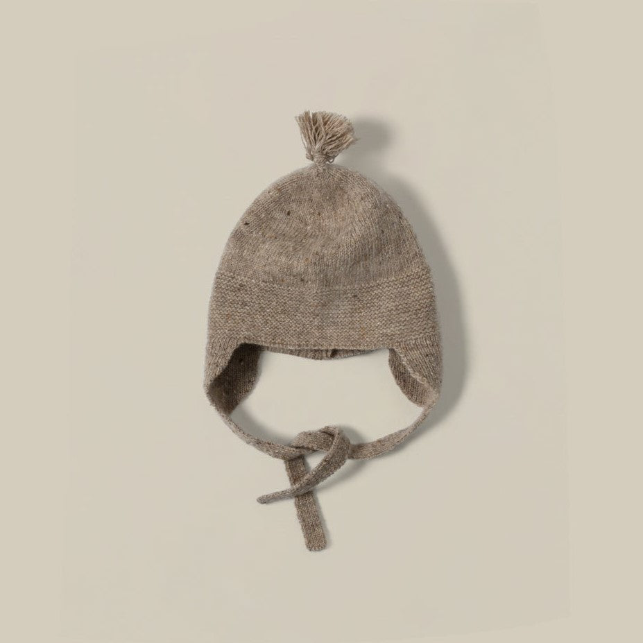 【organic zoo】Oatmeal Tassel Wool Hat 帽子3-6M,6-12M  | Coucoubebe/ククベベ