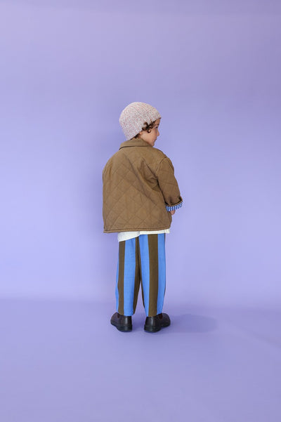 【GROWN】Striped Knit Pant Coffee パンツ 6-12m,12-18m,18-24m,2-3y（Sub Image-6） | Coucoubebe/ククベベ
