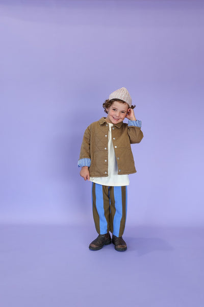 【GROWN】Striped Knit Pant Coffee パンツ 6-12m,12-18m,18-24m,2-3y（Sub Image-7） | Coucoubebe/ククベベ