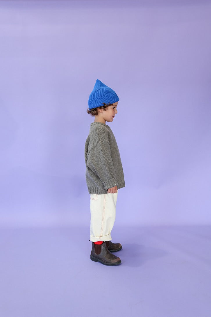 【GROWN】Organic Everyday Denim Pant Milk パンツ 12-18m,18-24m,2-3y,3-4y  | Coucoubebe/ククベベ