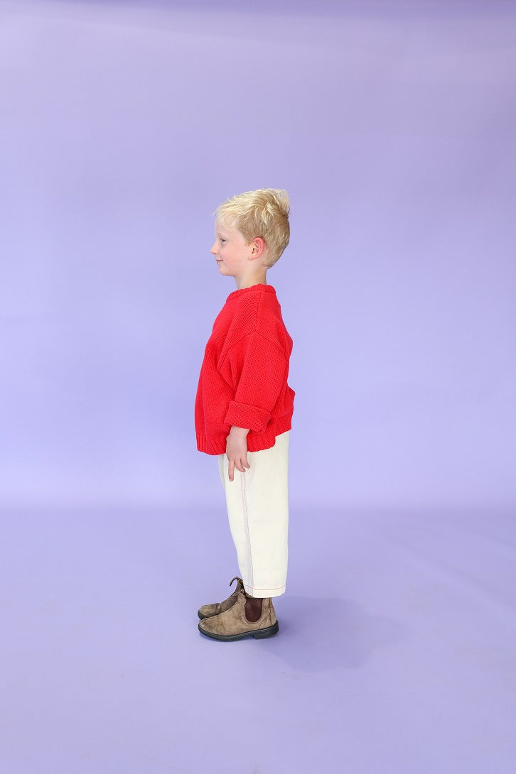【GROWN】Organic Everyday Denim Pant Milk パンツ 12-18m,18-24m,2-3y,3-4y  | Coucoubebe/ククベベ