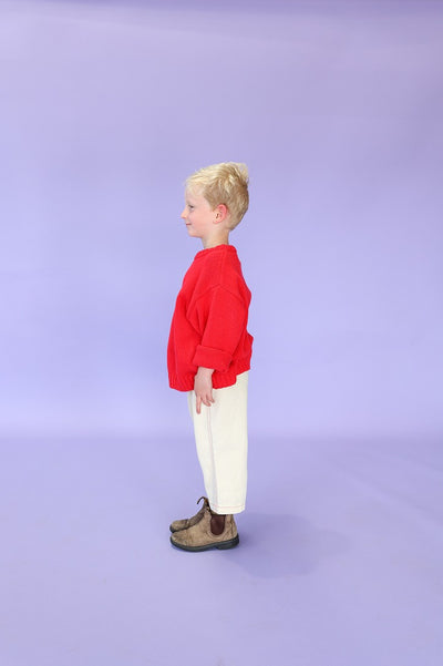 【GROWN】Organic Everyday Denim Pant Milk パンツ 12-18m,18-24m,2-3y,3-4y（Sub Image-4） | Coucoubebe/ククベベ