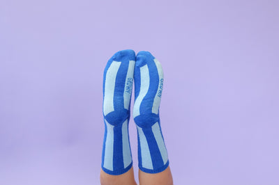 【GROWN】Striped Socks Sea 靴下 1-2y,2-4y（Sub Image-2） | Coucoubebe/ククベベ