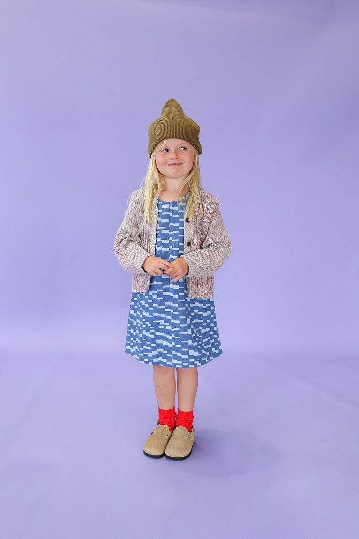 【GROWN】Twisted Chunky Rib Cardigan Mist カーディガン 12-18m,18-24m,2-3y  | Coucoubebe/ククベベ