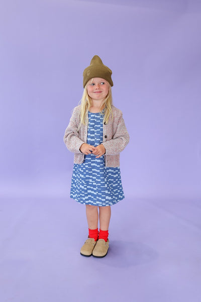 【GROWN】Twisted Chunky Rib Cardigan Mist カーディガン 12-18m,18-24m,2-3y（Sub Image-3） | Coucoubebe/ククベベ