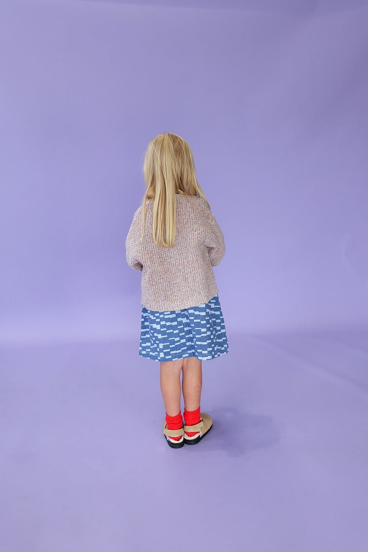 【GROWN】Twisted Chunky Rib Cardigan Mist カーディガン 12-18m,18-24m,2-3y  | Coucoubebe/ククベベ