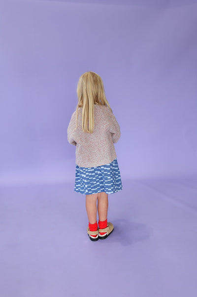 【GROWN】Twisted Chunky Rib Cardigan Mist カーディガン 12-18m,18-24m,2-3y（Sub Image-4） | Coucoubebe/ククベベ