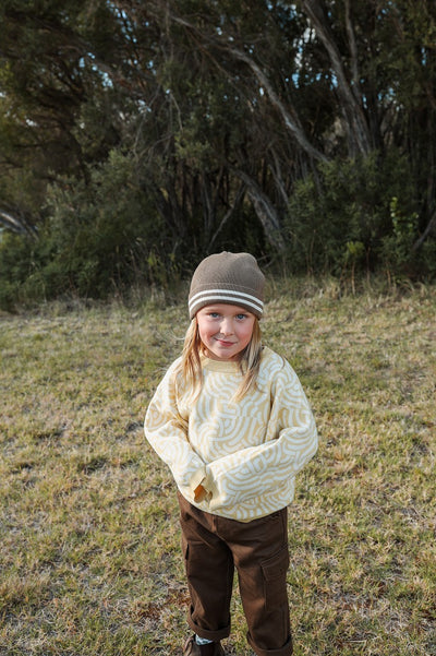 【GROWN】【30%OFF】 Organic Jacquard Pull Over Twiggy セーター 12-18m,18-24m,2-3y,3-4y（Sub Image-3） | Coucoubebe/ククベベ