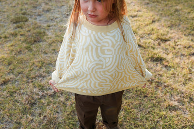 【GROWN】【30%OFF】 Organic Jacquard Pull Over Twiggy セーター 12-18m,18-24m,2-3y,3-4y（Sub Image-2） | Coucoubebe/ククベベ