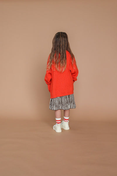 【GROWN】Textured Cardigan Port Red カーディガン 12-18m,18-24m,2-3y,3-4y（Sub Image-4） | Coucoubebe/ククベベ