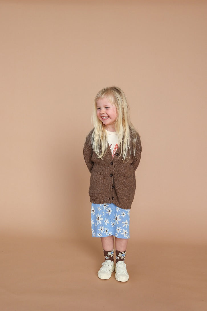 【GROWN】Textured Cardigan Mud カーディガン 12-18m,18-24m,2-3y,3-4y  | Coucoubebe/ククベベ