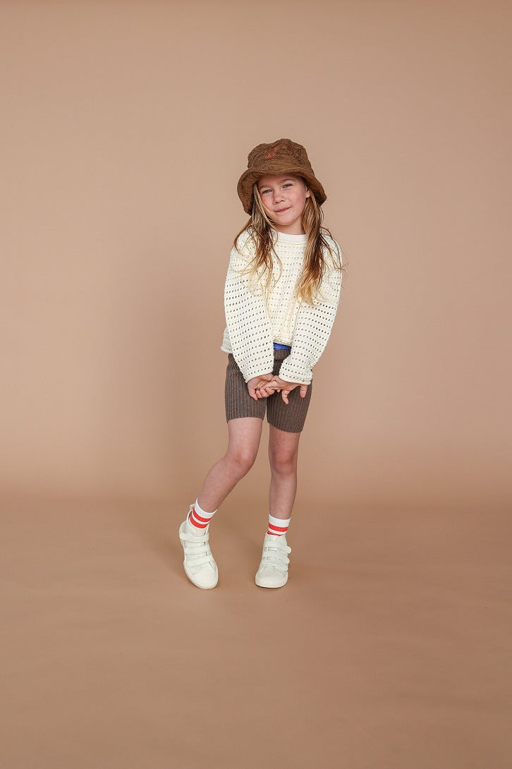 【GROWN】Summer Knit Pull Over Milk サマーニット 12-18m,18-24m,2-3y,3-4y  | Coucoubebe/ククベベ