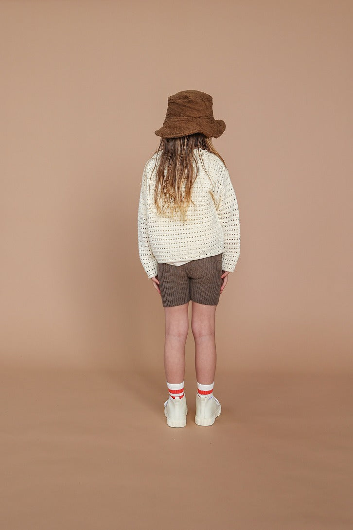 【GROWN】Summer Knit Pull Over Milk サマーニット 12-18m,18-24m,2-3y,3-4y  | Coucoubebe/ククベベ