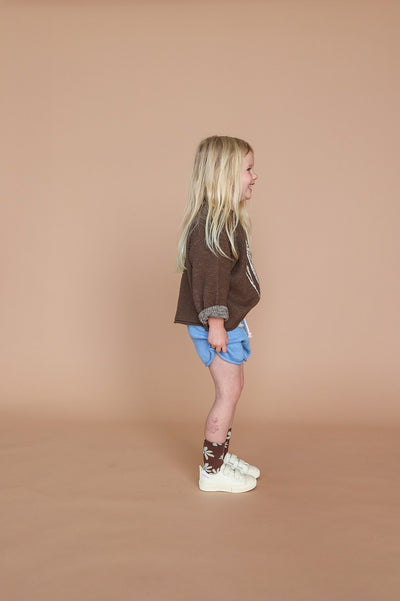 【GROWN】Sardine Knit Pull Over Mud ニット 12-18m,18-24m,2-3y,3-4y（Sub Image-4） | Coucoubebe/ククベベ