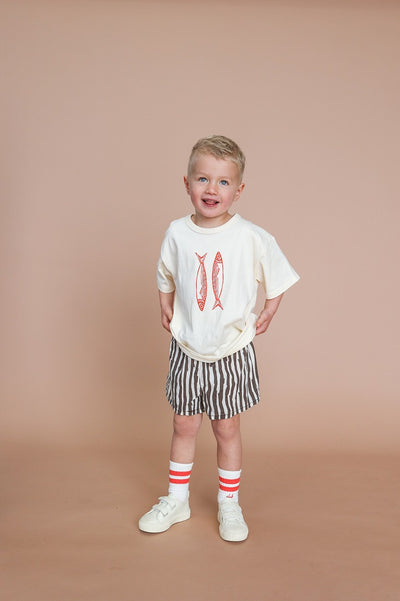 【GROWN】Sardine Tee Milk Tシャツ 12-18m,18-24m,2-3y,3-4y（Sub Image-4） | Coucoubebe/ククベベ