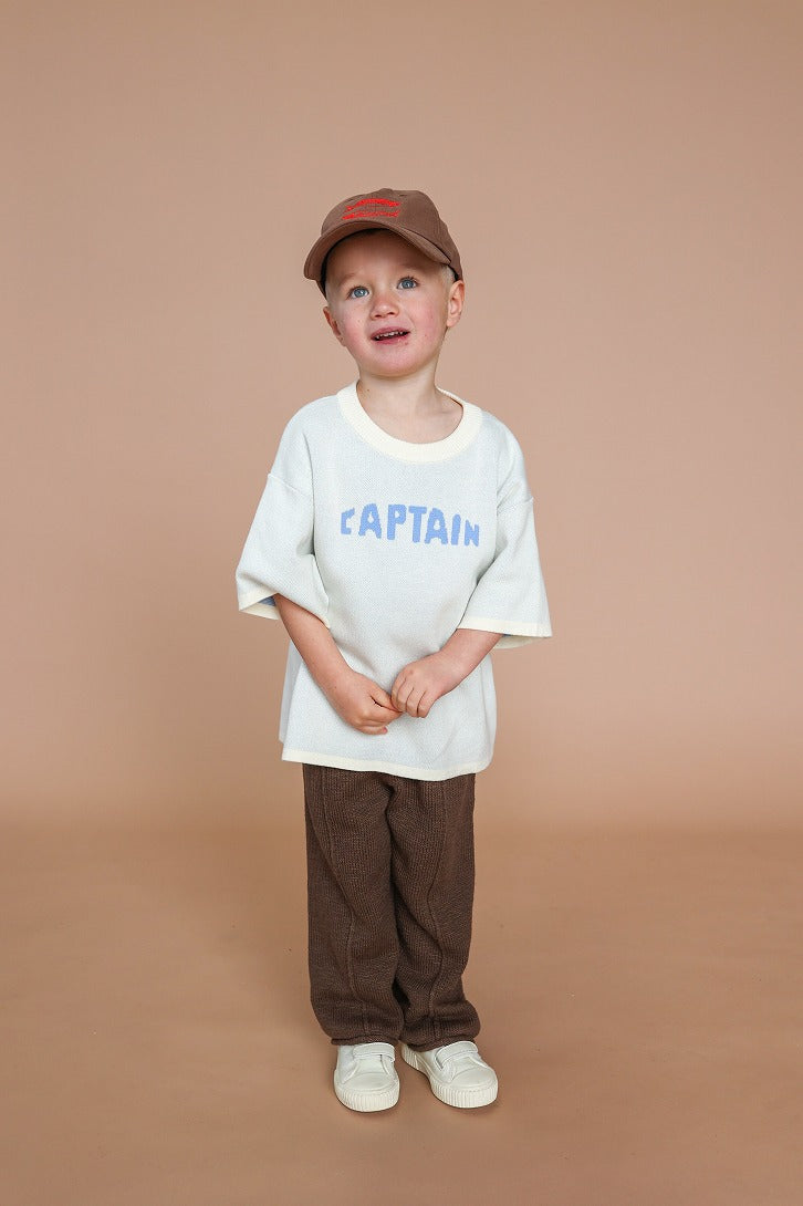 【GROWN】Captain Tee Milk Tシャツ 12-18m,18-24m,2-3y,3-4y  | Coucoubebe/ククベベ