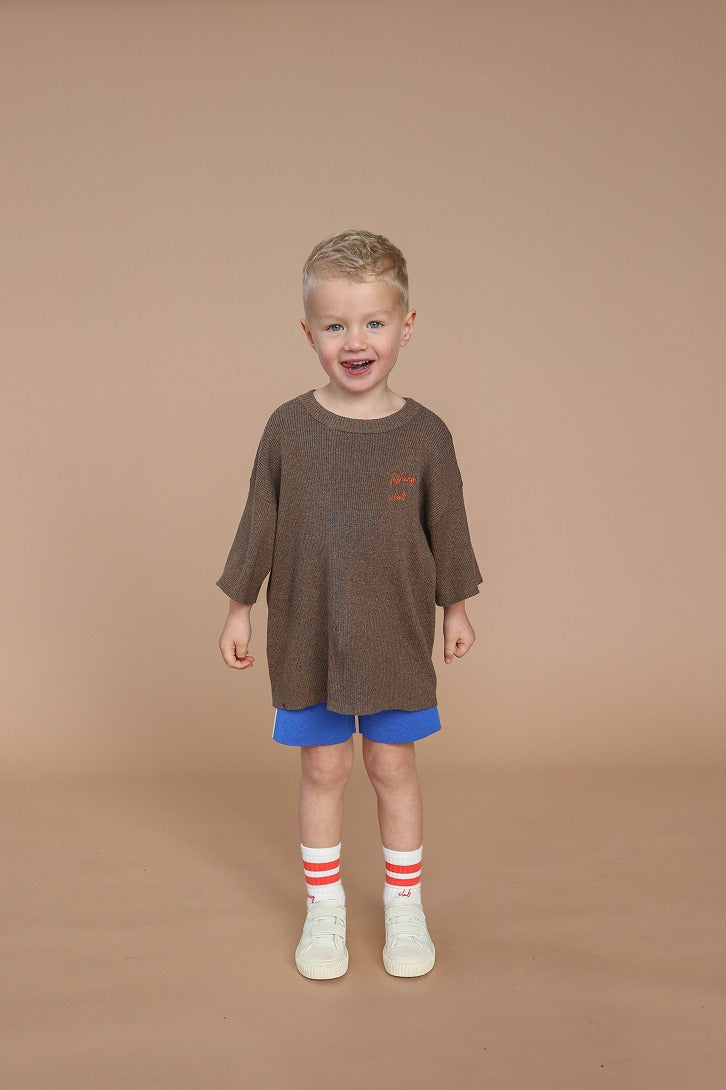 【GROWN】Fishing Club Rib Tee Mud Tシャツ 12-18m,18-24m,2-3y,3-4y  | Coucoubebe/ククベベ