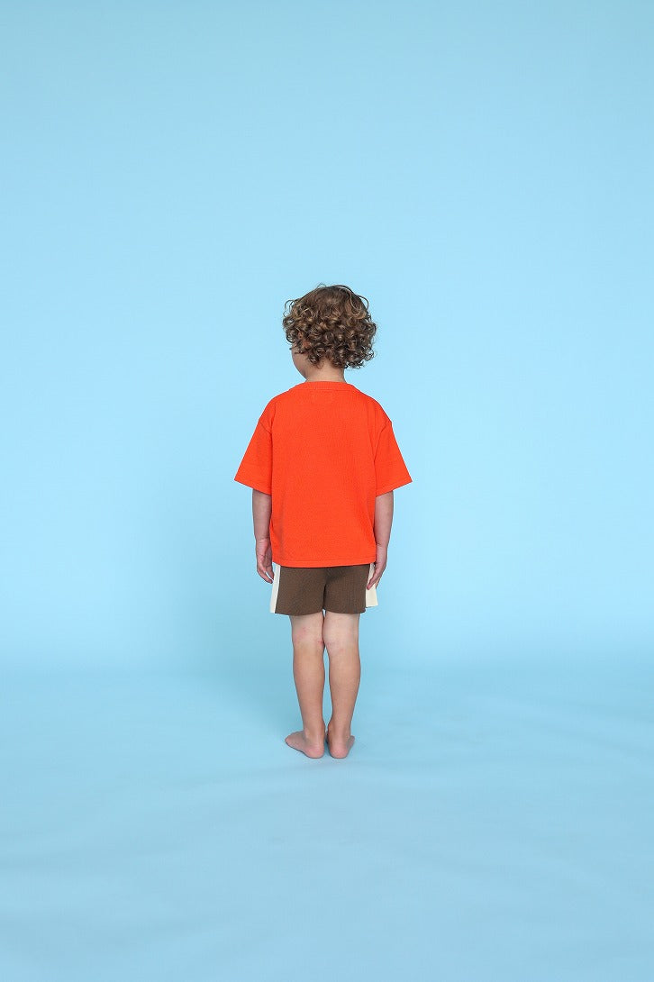 【GROWN】Knitted Pocket Tee Rosso Tシャツ 12-18m,18-24m,2-3y  | Coucoubebe/ククベベ