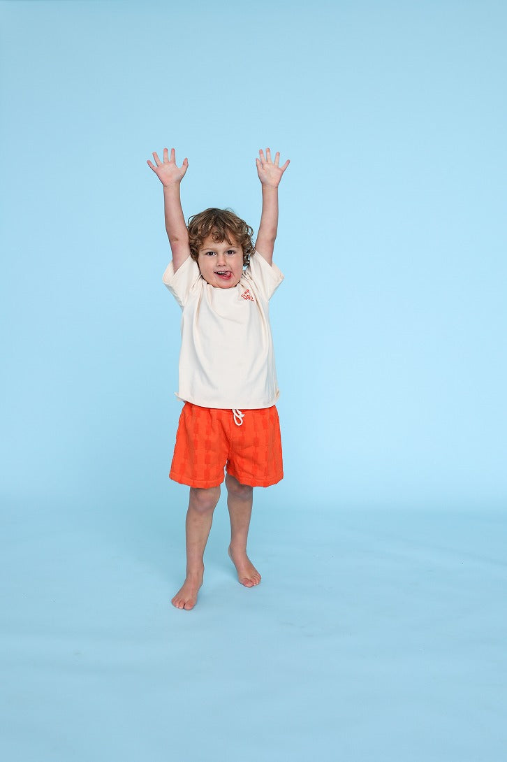 【GROWN】Organic Everyday Palm Tee Natural Tシャツ 12-18m,18-24m,2-3y,3-4y  | Coucoubebe/ククベベ