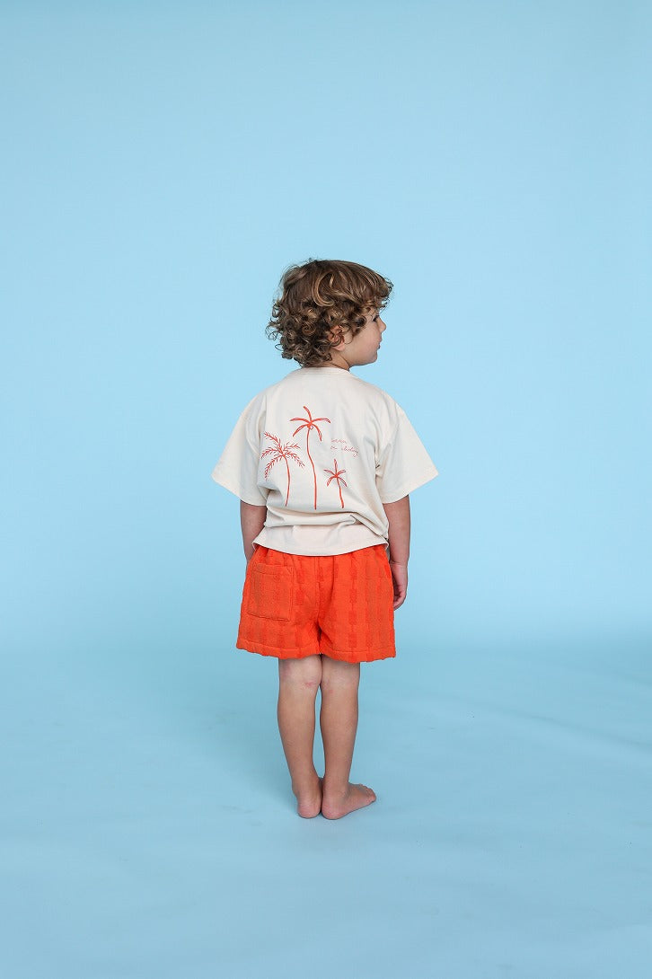 【GROWN】Organic Everyday Palm Tee Natural Tシャツ 12-18m,18-24m,2-3y,3-4y  | Coucoubebe/ククベベ