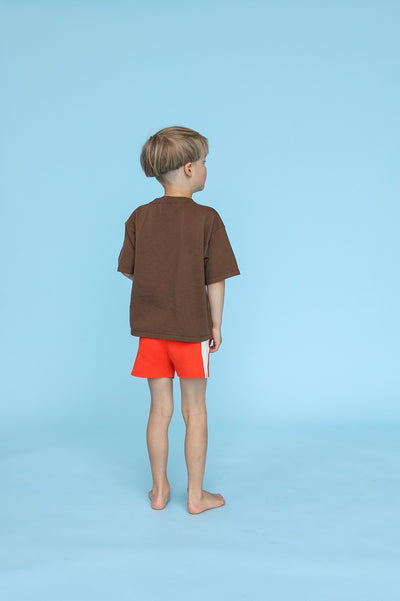 【GROWN】Milano Knitted Shorts Rosso ショートパンツ 12-18m,18-24m,2-3y,3-4y（Sub Image-4） | Coucoubebe/ククベベ