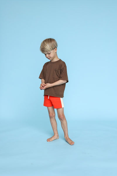 【GROWN】Milano Knitted Shorts Rosso ショートパンツ 12-18m,18-24m,2-3y,3-4y（Sub Image-3） | Coucoubebe/ククベベ