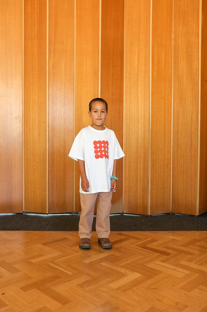 【GROWN】Organic Pebble Tee Tomato Tシャツ 12-18m,18-24m,2-3y,3-4y  | Coucoubebe/ククベベ