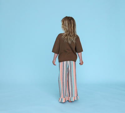 【GROWN】Summer Stripe Cotton Frill Pant パンツ 12-18m,18-24m,2-3y,3-4y（Sub Image-4） | Coucoubebe/ククベベ