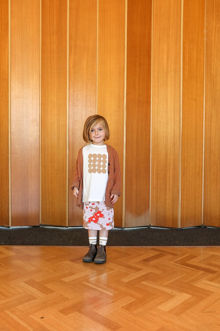 【GROWN】Organic Pebble Tee Clay Tシャツ 12-18m,18-24m,2-3y,3-4y  | Coucoubebe/ククベベ