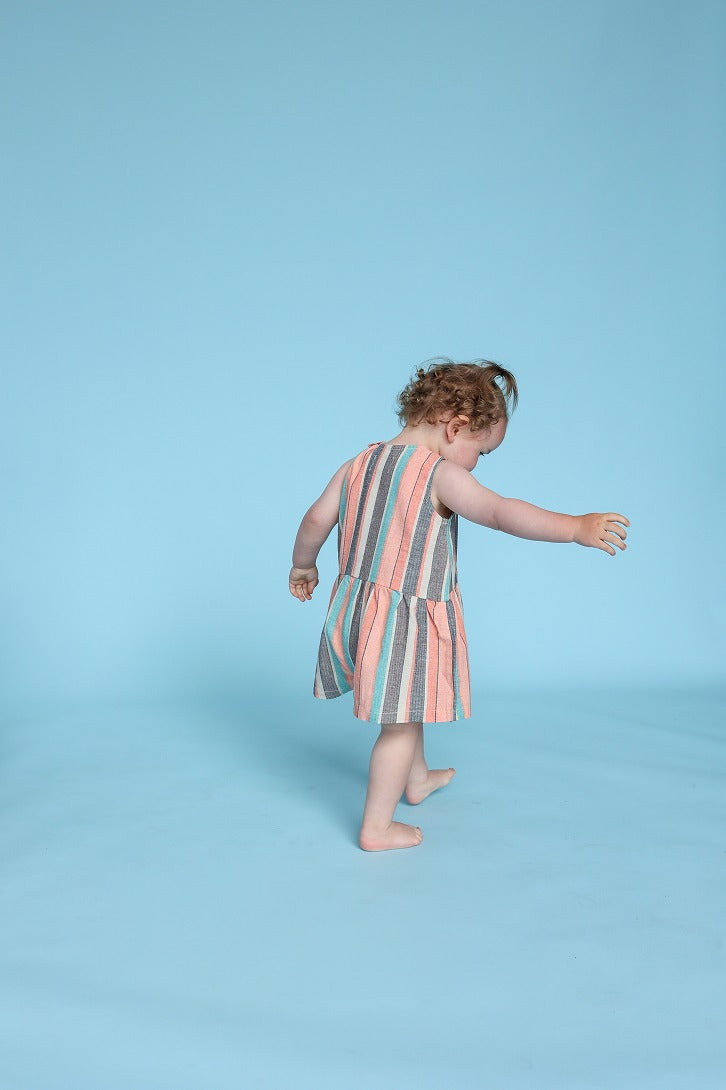 【GROWN】Summer Stripe Cotton Romper ロンパース 6-12m,12-18m,18-24m  | Coucoubebe/ククベベ