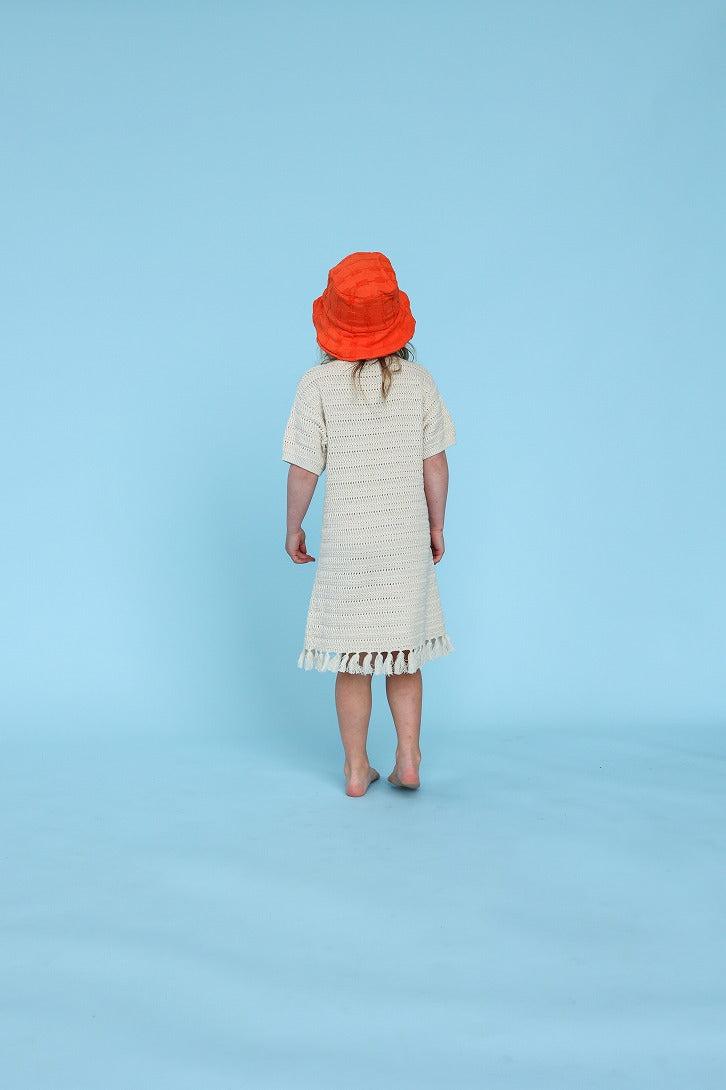 【GROWN】Knitted Tassel Dress Dune ワンピース 12-18m,18-24m,2-3y,3-4y  | Coucoubebe/ククベベ