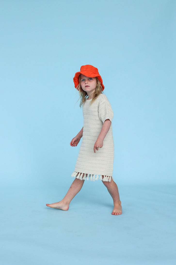 【GROWN】Knitted Tassel Dress Dune ワンピース 12-18m,18-24m,2-3y,3-4y  | Coucoubebe/ククベベ