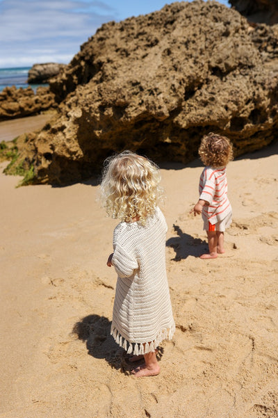 【GROWN】Knitted Tassel Dress Dune ワンピース 12-18m,18-24m,2-3y,3-4y（Sub Image-6） | Coucoubebe/ククベベ