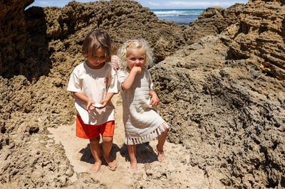 【GROWN】Knitted Tassel Dress Dune ワンピース 12-18m,18-24m,2-3y,3-4y（Sub Image-8） | Coucoubebe/ククベベ