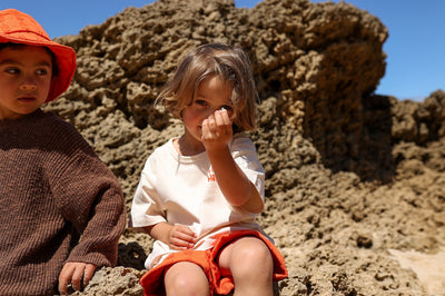 【GROWN】Organic Everyday Palm Tee Natural Tシャツ 12-18m,18-24m,2-3y,3-4y（Sub Image-9） | Coucoubebe/ククベベ