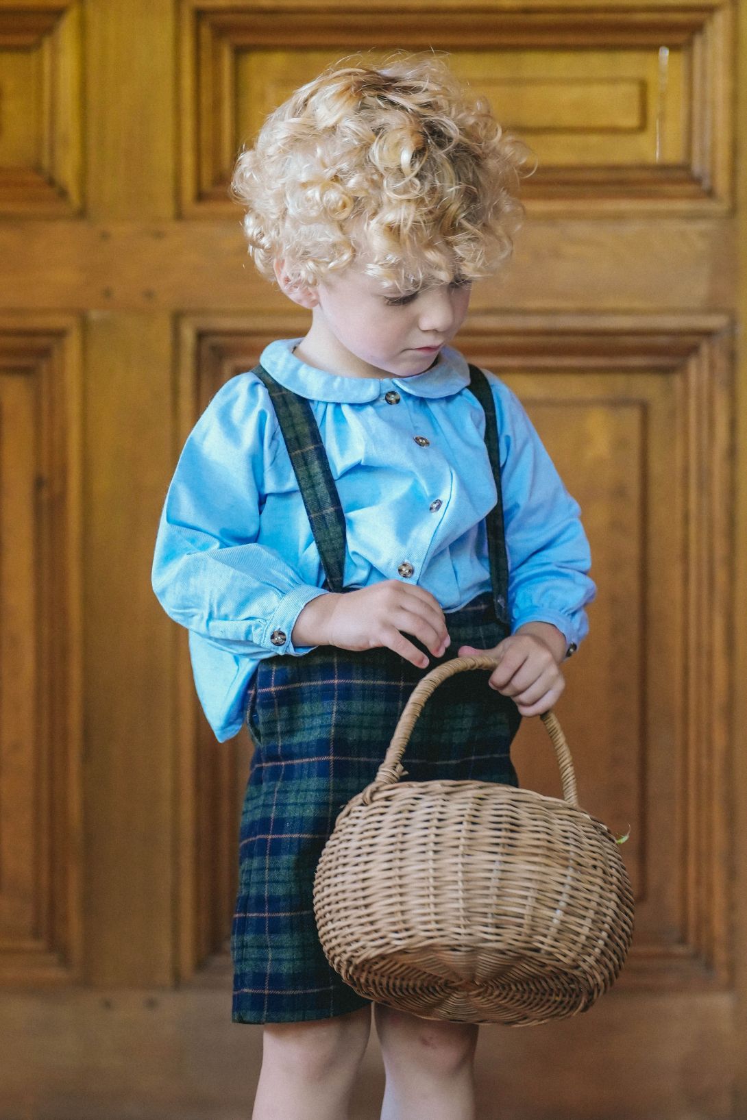 【LOIR Paris】Chemise CEZANNE BLUE FLANELLE シャツ 18m,24m,36m  | Coucoubebe/ククベベ