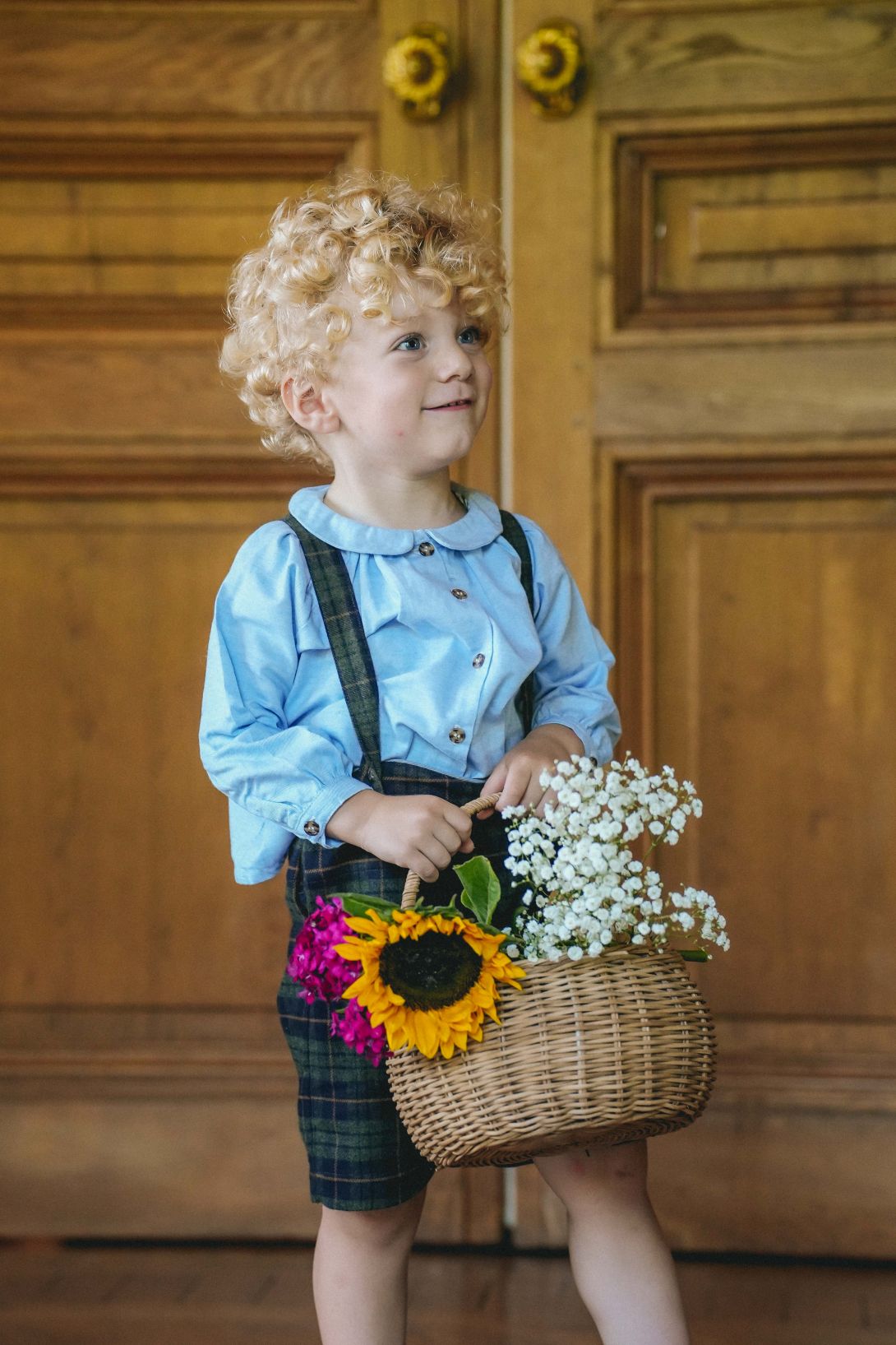 【LOIR Paris】Chemise CEZANNE BLUE FLANELLE シャツ 18m,24m,36m  | Coucoubebe/ククベベ