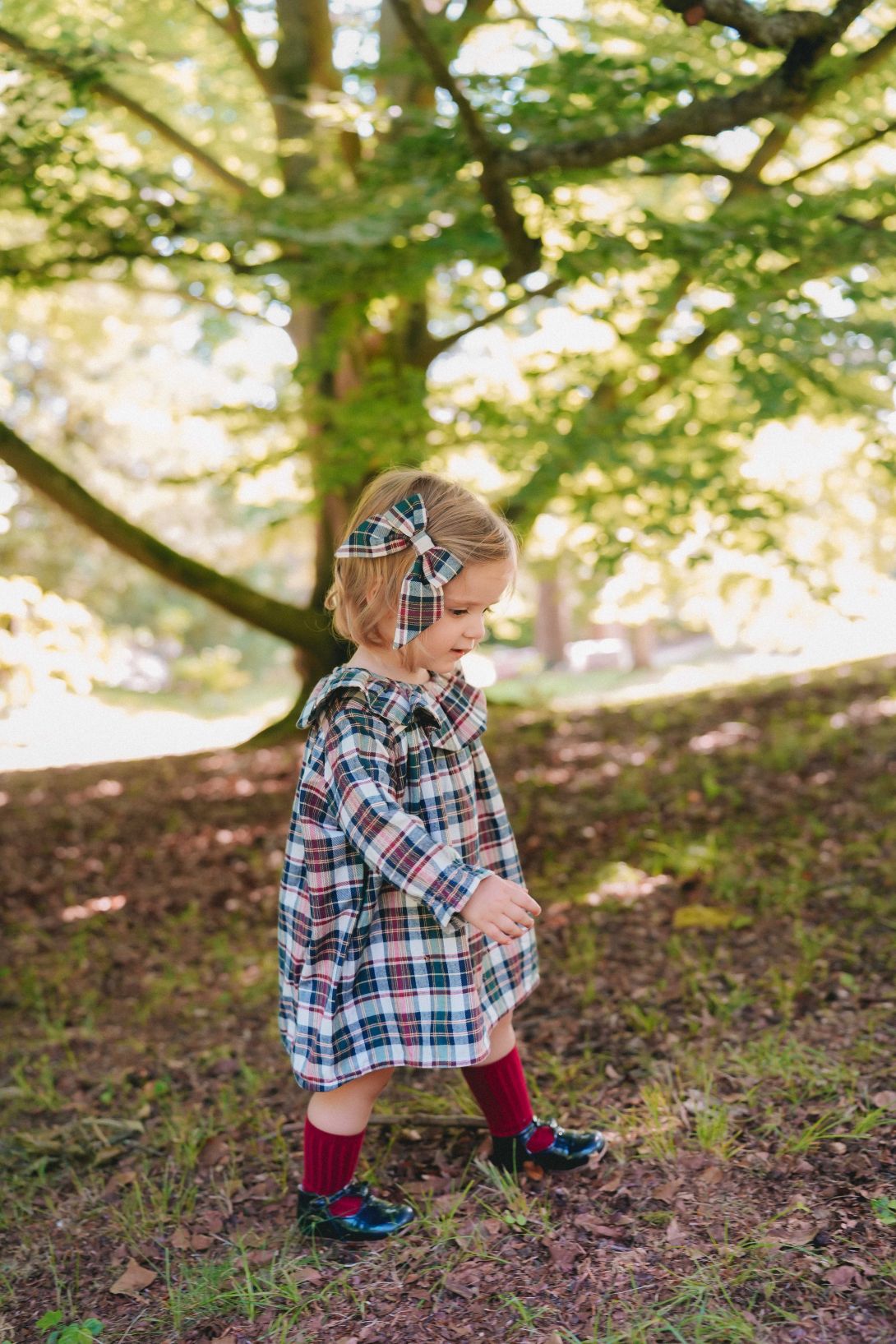 【LOIR Paris】Robe MARY CHRISTMAS TARTAN ワンピース 18m,24m,36m  | Coucoubebe/ククベベ