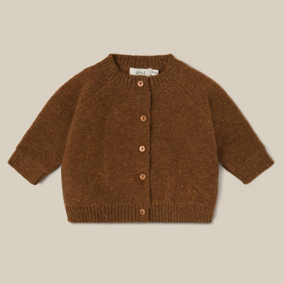 【organic zoo】Chestnut Wool Cardigan カーディガン 6-12M  | Coucoubebe/ククベベ